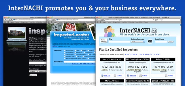 InterNACHI promotes you & your business everywhere.